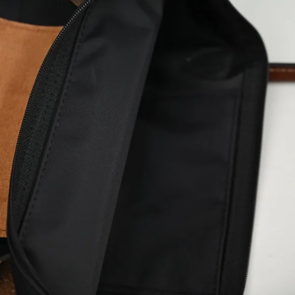 Longchamp Black Tote with Tan Details - Picture 6 of 7